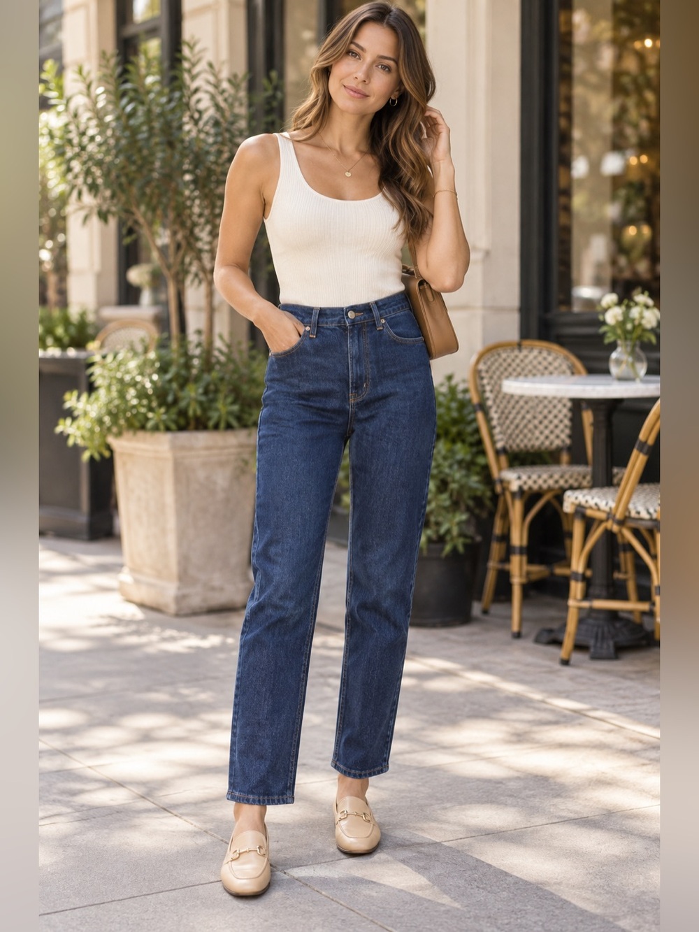 ABERCROMBIE & FITCH Ankle Straight Ultra High Rise Jeans 25